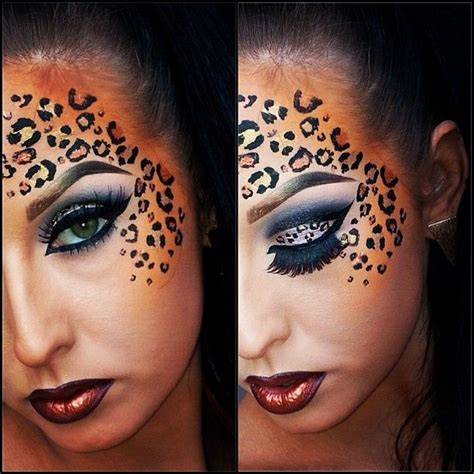 leopard print makeup